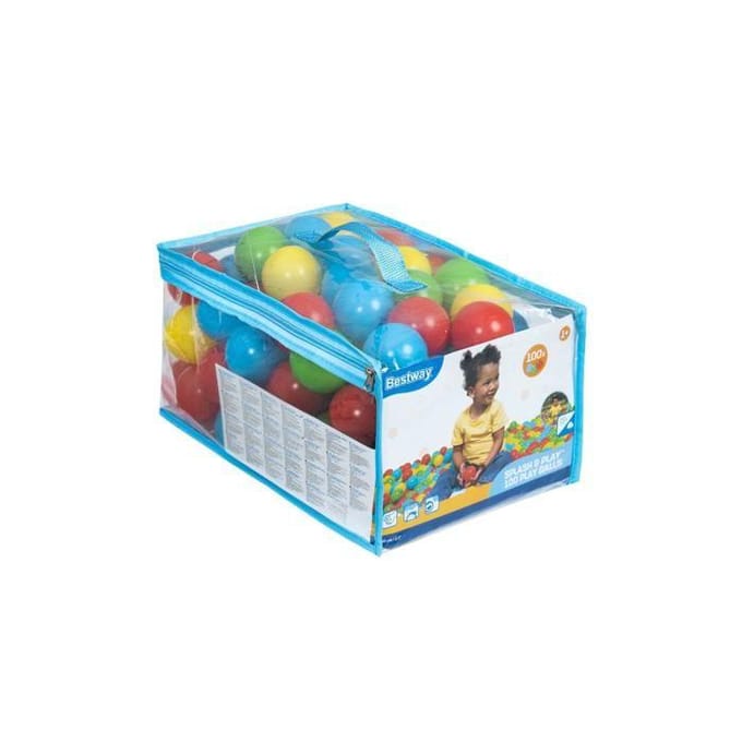 Multimarca Zak Met 100 Plastic Ballen Transparant