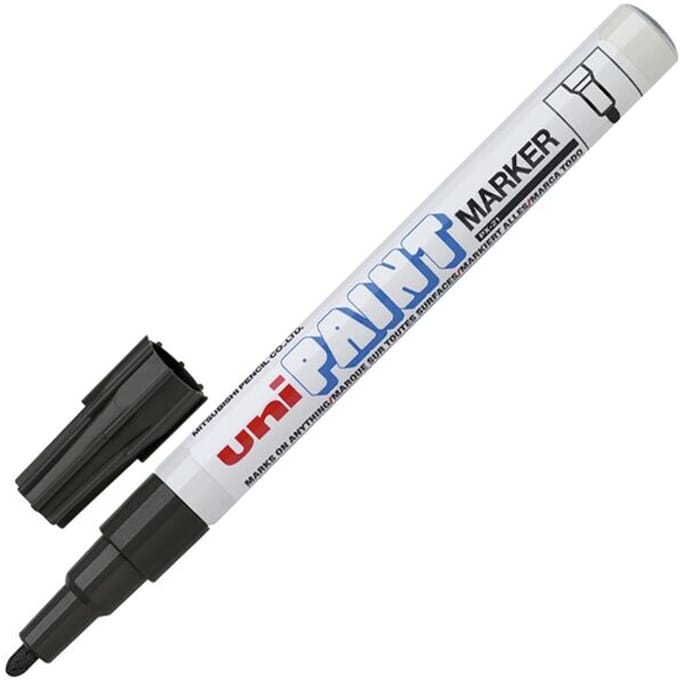 Uni Paint PX-21 Paint Marker - Zwarte verfstift met 0.8 – 1.2 mm punt