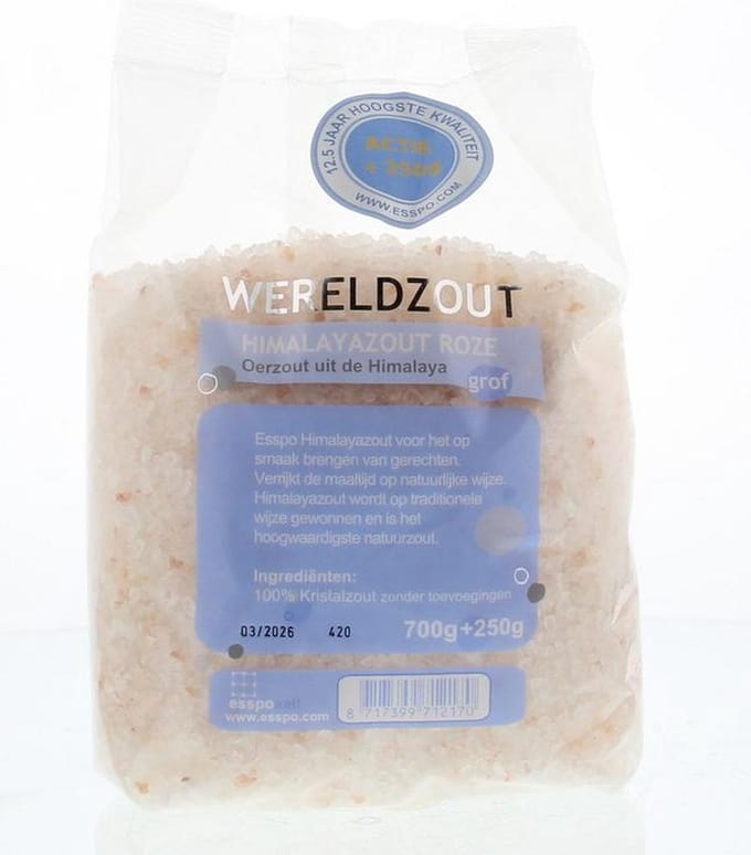 Esspo Himalayazout roze grof 700gr + 250gr 950 Gram