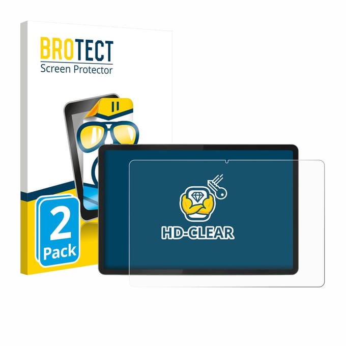 BROTECT - Screenprotector voor Lenovo Tab K11 (2. Gen.) - Folie Beschermfolie transparant 2 Stuks