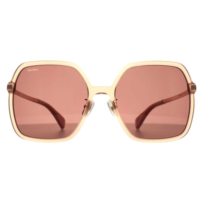 Max Mara Vierkant Dames Glimmend Roze Bruin MM0059-D