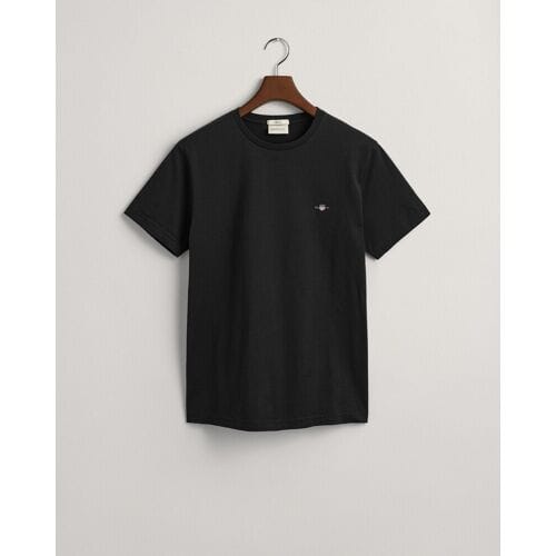Gant T-Shirt Slim Small Logo Shield Crew Neck Zwart / male