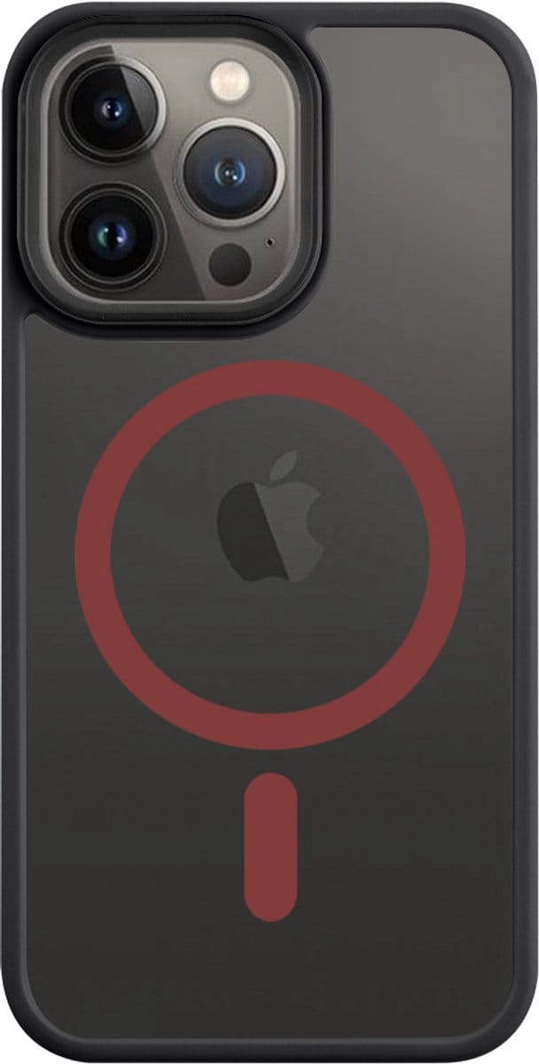 Tactical iPhone 13 Pro MagForce Hyperstealth 2.0 Cover – Hoesje met Losse Klikbare Knoppen – Black/Red