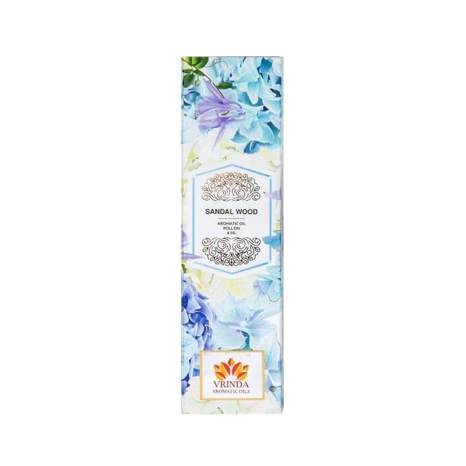 Sandelhout Roller Olie (8 ml), Sandelhout aromatische olie rollerfles, Vrindaam 10.25 white