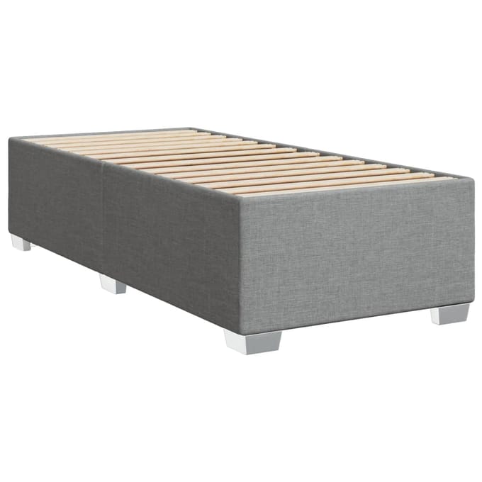vidaXL - Bedframe - zonder - matras - 80x200 - cm - stof - lichtgrijs