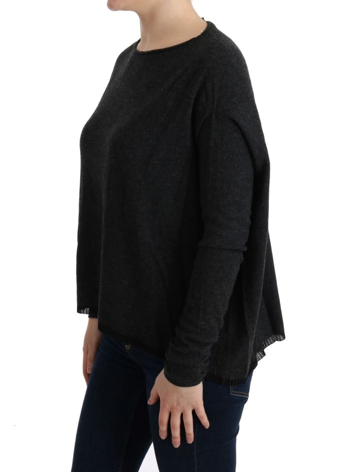 Costume National Gebreide trui in grijs viscose voor dames