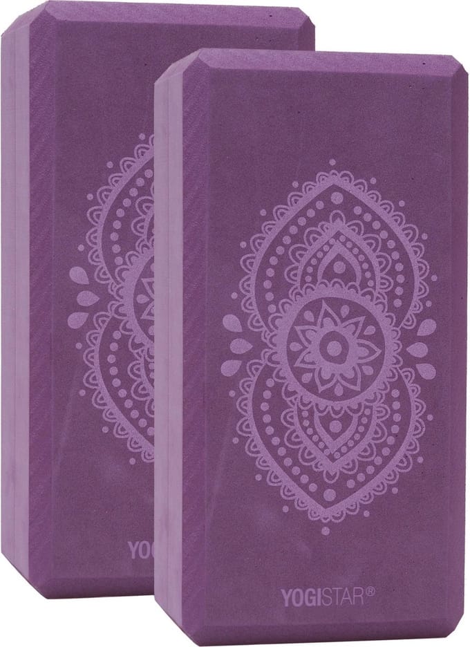Yogablock yogiblock® basic - art collection - ajna chakra - aubergine - 2er-Set