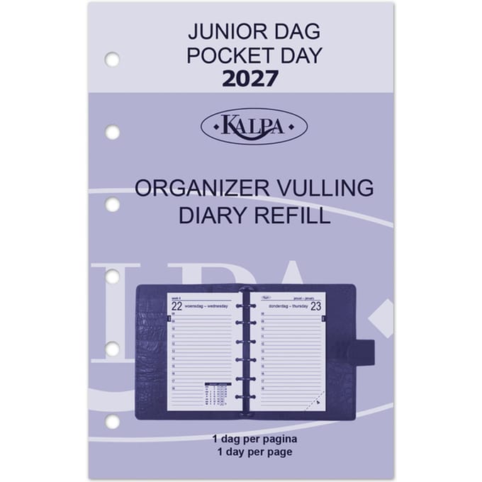 Agendavulling 2027 Kalpa Pocket 1dag/1pagina