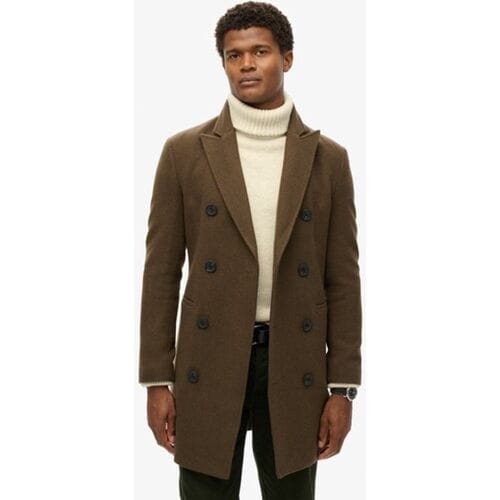 Superdry The Merchant Store - Town jas Khaki Grootte: M