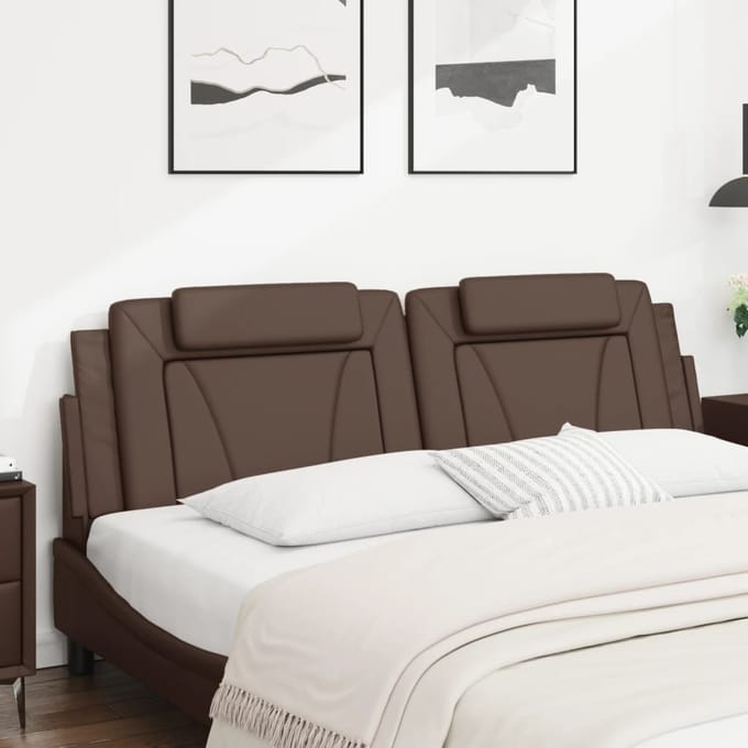 vidaXL Hoofdbordkussen "Viana" 180 cm kunstleer bruin