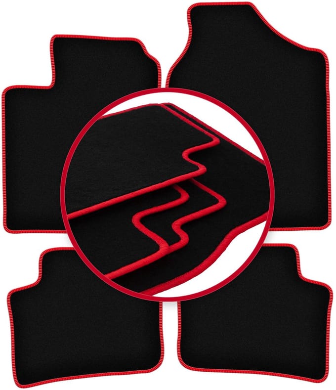 CARLUX-RED automatten voor: Daihatsu Trevis hatchback (2006-2009)