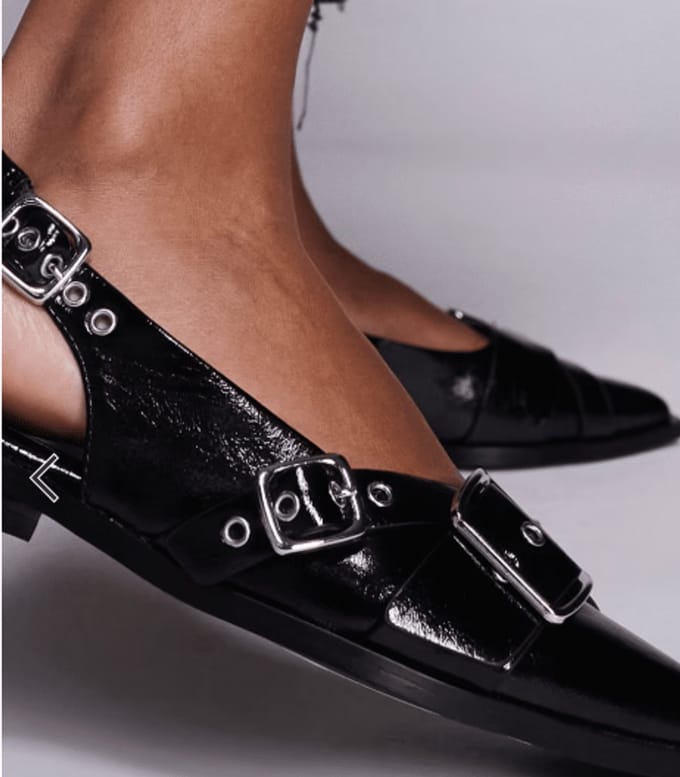Steve Madden Dames Slingback Grezly Black | Zwart | Maat: 36