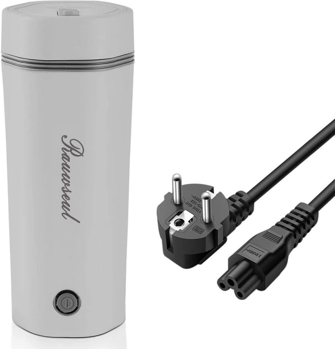 Draagbare Elektrische Waterkoker 350 ml - 3-in-1 Mini Thermos