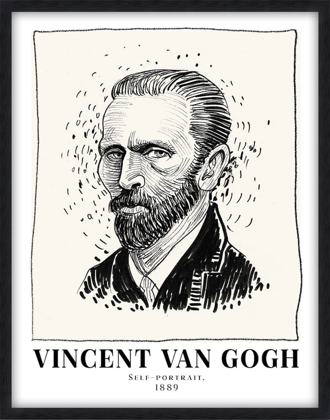 Schilderij met frame Vincent van Gogh