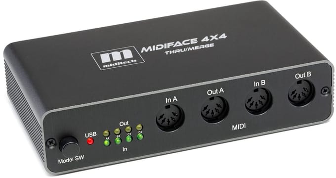 Miditech MIDIFACE 4x4 thru/merge 4 IN + 4 OUT + stand alone - MIDI-interface