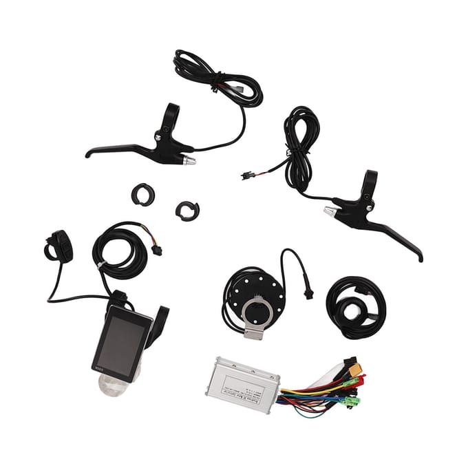 17A 24V 36V 48V 3 Modus Motorcontroller GD06 Paneel Elektrische Fiets Gemodificeerde Controller Set voor 350W black