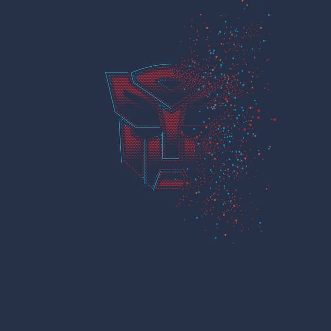 Transformers Autobot Fade Men's T-Shirt - Navy - M