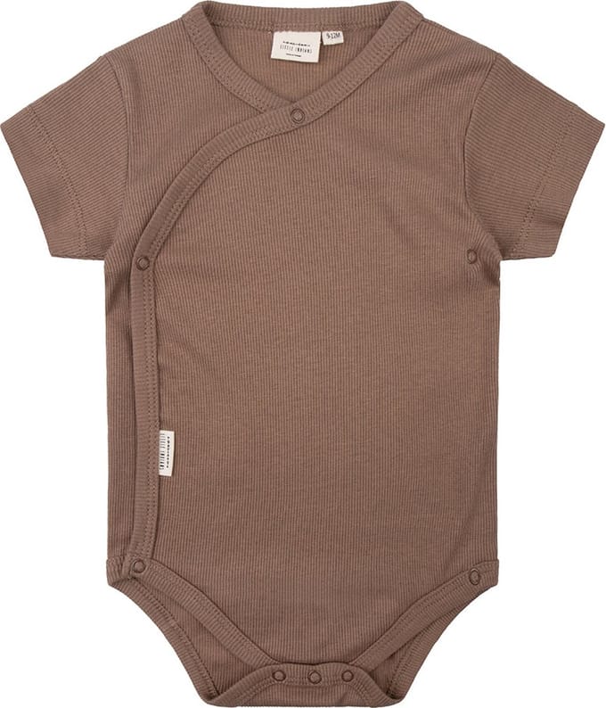 Romper korte mouw – Caribou – Bruin – Maat 62/68 – Little Indians