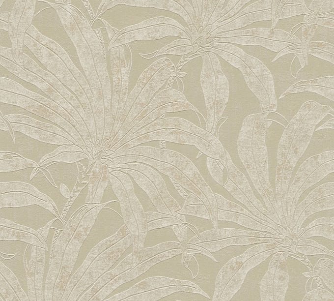 JUNGLE BLOESEM BEHANG | Botanisch - Grijs Wit Goud - A.S. Création Jade 2