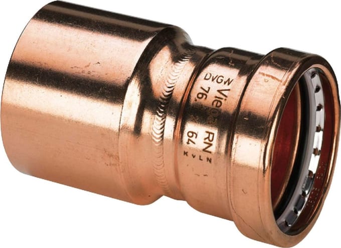Viega Profipress Fitting met 2 aansluitingen