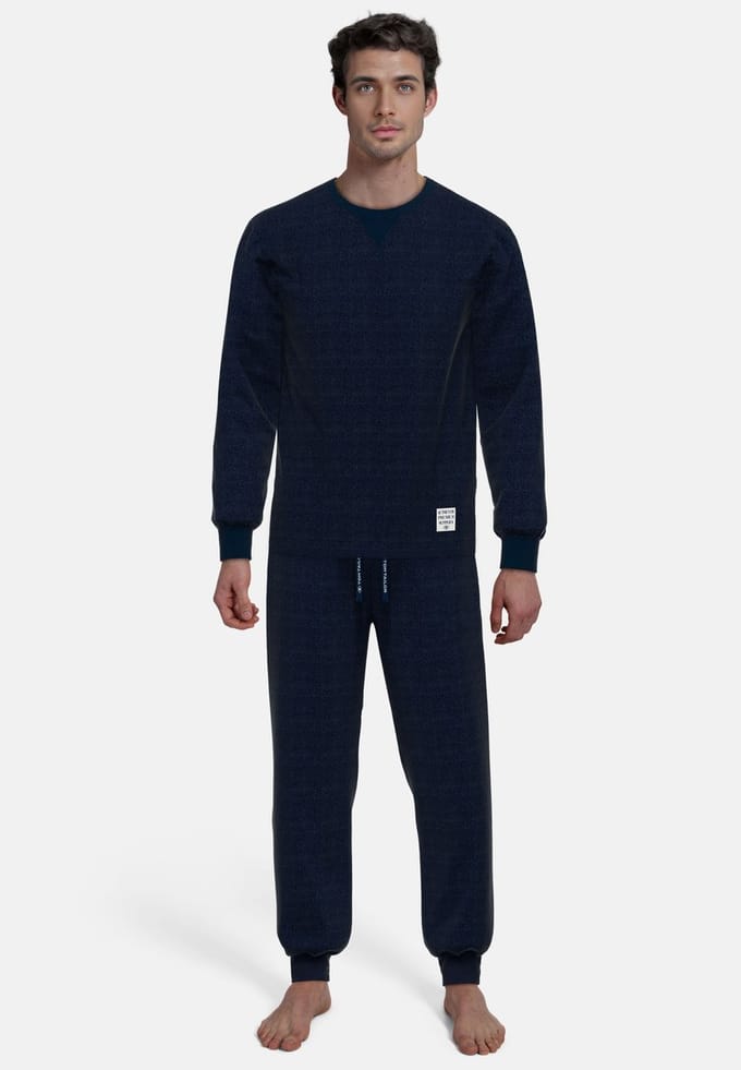 Tom Tailor pyjama lange broek rhodos dark blue