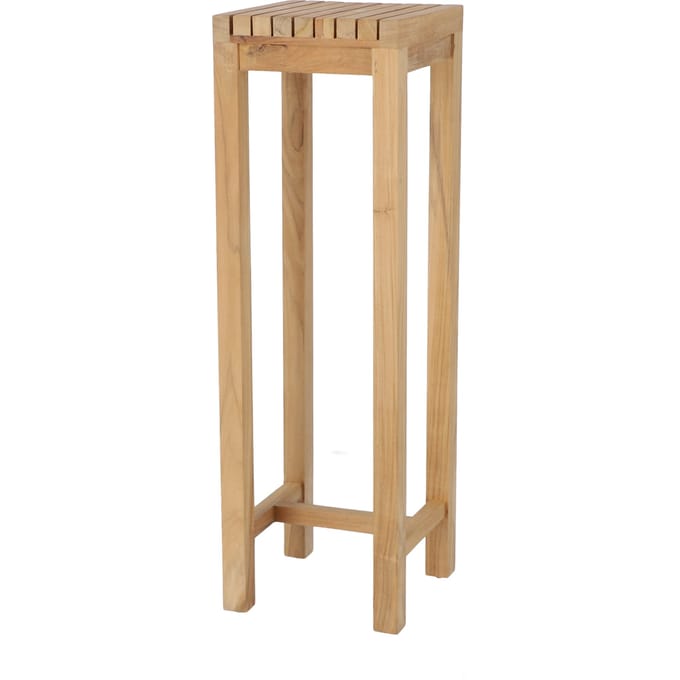 Jan Kurtz Samoa Bloemen kruk Teak - 80 x 25 cm