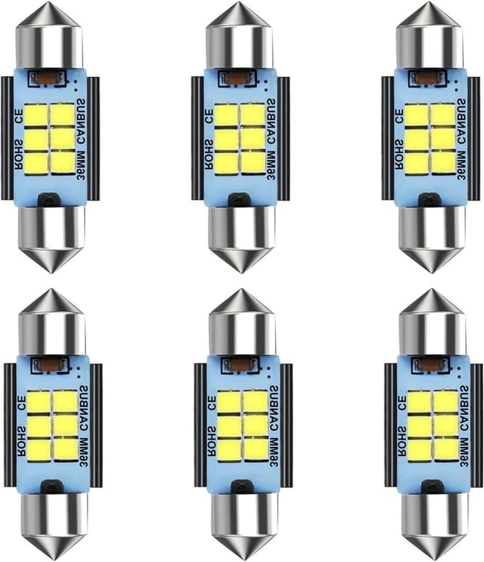 Auto LED Lampen - Interieurverlichting - Moderne Verlichting - Canbus Foutloos - 36 mm - Wit
