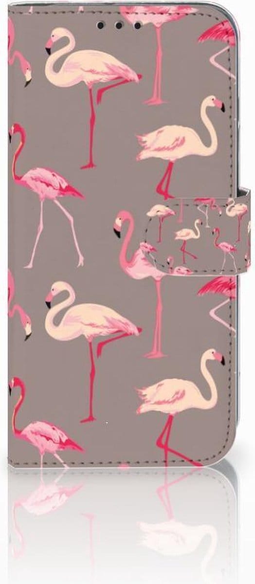 Honor 10 Lite Telefoonhoesje met Pasjes Flamingo