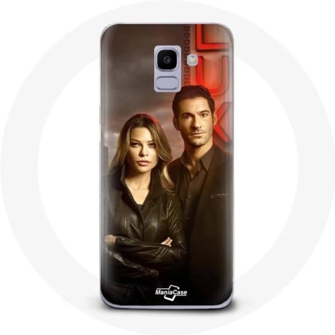 Coque pour Samsung Galaxy A8 2018 Chloe Decker et Lucifer Morningstar