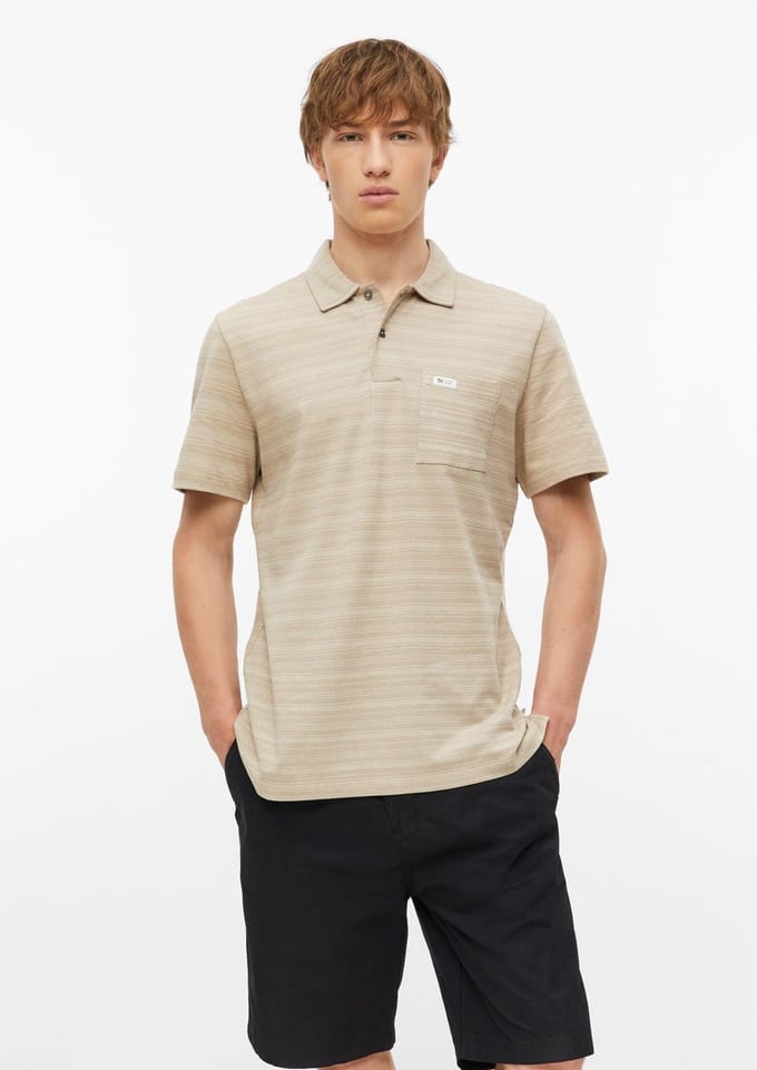 s.Oliver - male - Poloshirt met gestructureerde strepen