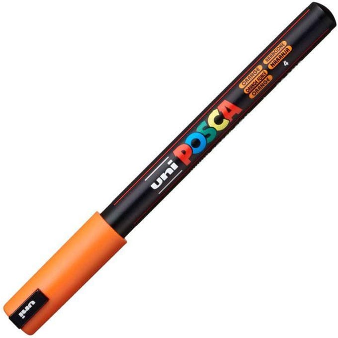 Paintmarker Uni POSCA PC1MR extra fijn donkeroranje