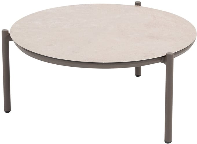 4 Seasons Vic loungetafel Ø73xH35 cm terre - ceramic print
