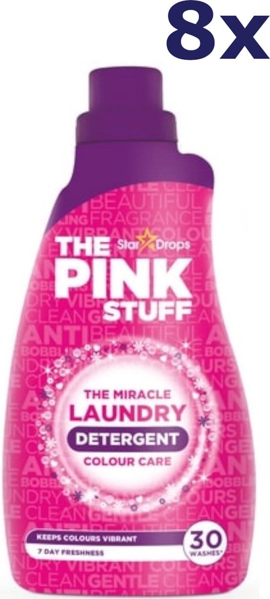 8x Stardrops Pink Stuff - Wasmiddel Colour Care 960