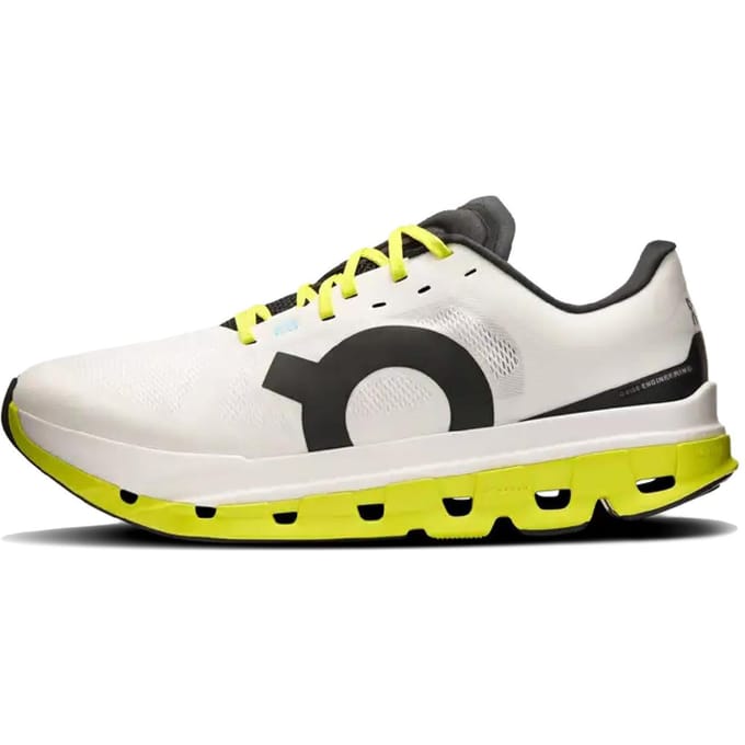 On Cloudflow 5 White | Lime Maat: 44.5 | Hardloopschoenen Outlet | Heren | Wit