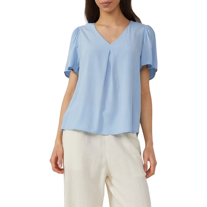 s.Oliver -qs Blouses Light Blue Taglia: 36 | Magliette intime Outlet | Donna | Blu