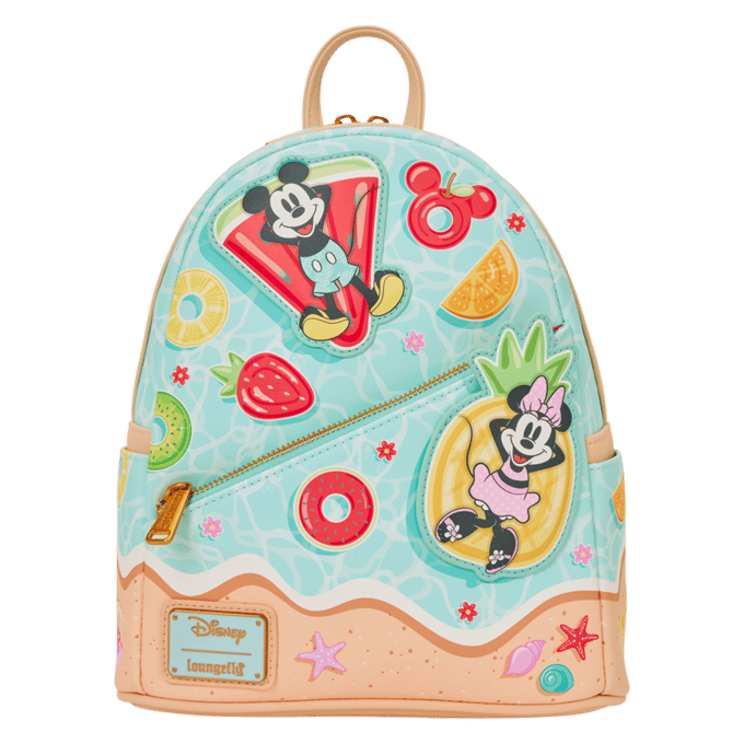 Mickey & Minnie Mouse - Disney Mini rugzak - Loungefly - Mickey & Minnie Beach Fun - meerkleurig