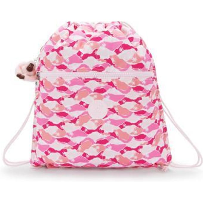 KIPLING Supertaboo Pink Palm Boekentassen en rugzakken