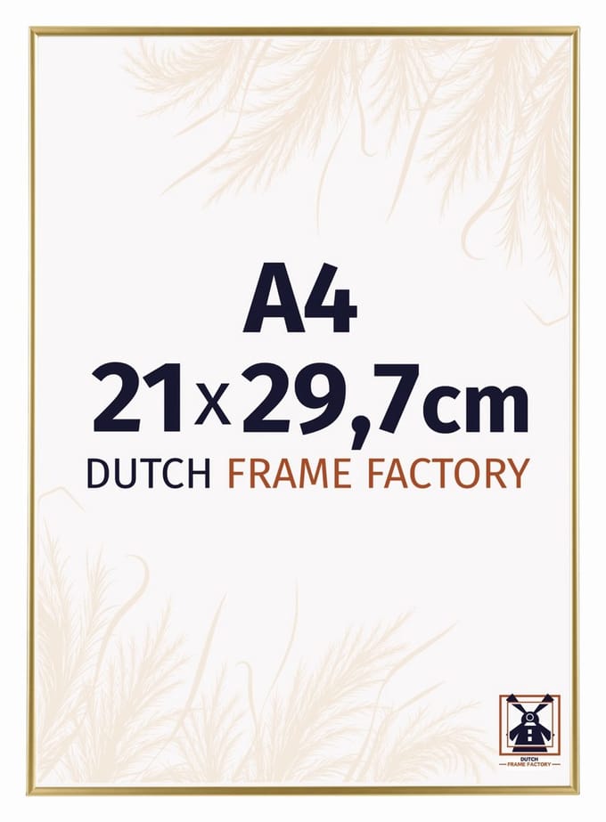 Fotolijst A4 21x29,7 cm - Kunststof - Goud - Easy