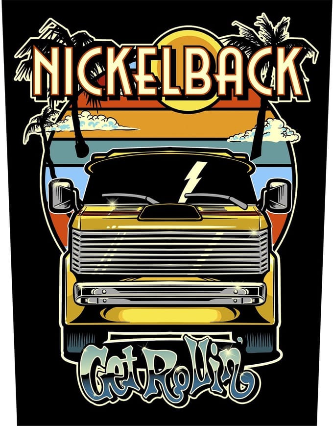 Nickelback - Get Rollin' Rugpatch - Zwart/Multicolours