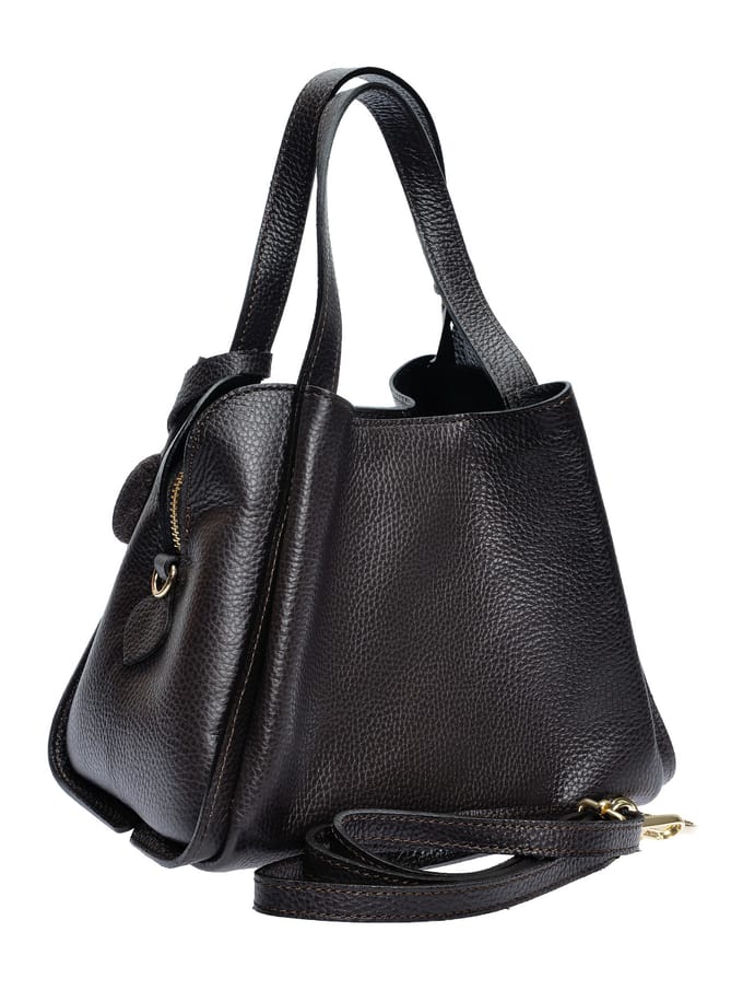 Anna Luchini Bordeauxrood Rundleer Tas