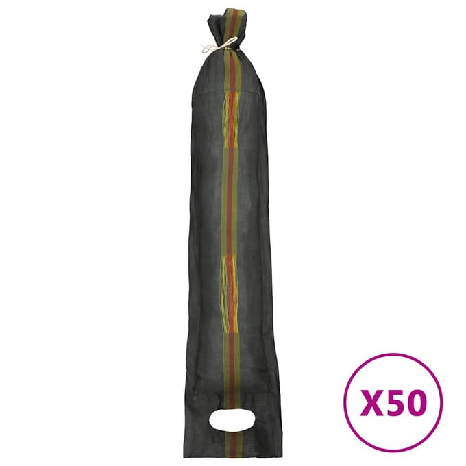 vidaXL - Zandzakken - 50 - st - 103x25 - cm - HDPE - donkergroen
