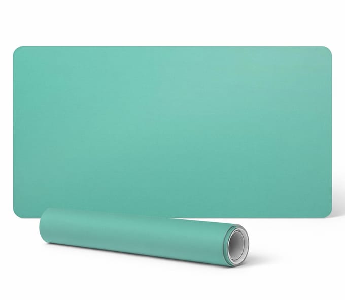 Bureauonderlegger voor muis, toetsenbord en laptop, mintgroen, 100x50 cm