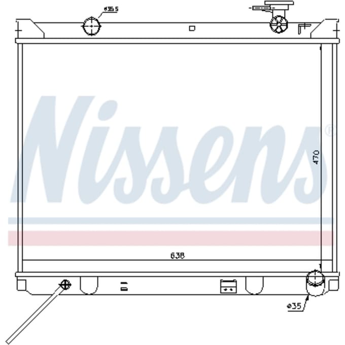 Radiator, motorkoeling NISSENS 66766
