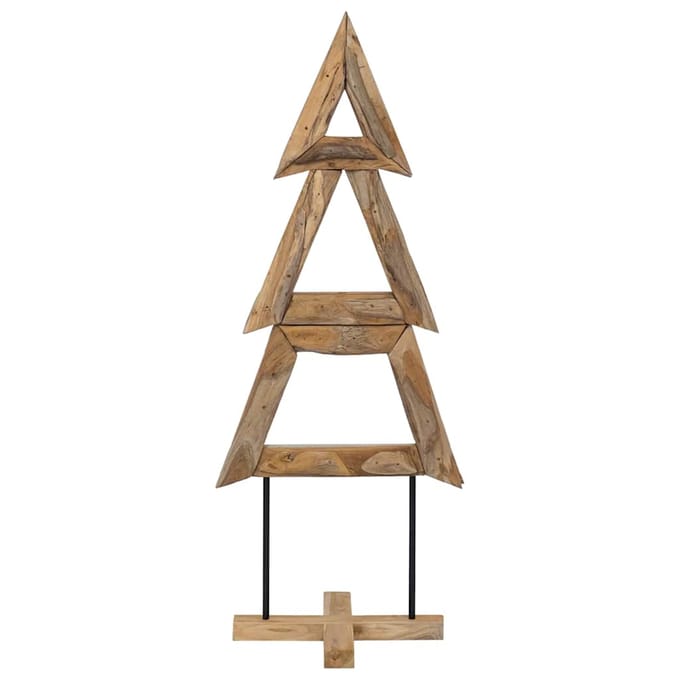 vidaXL Kerstboom Bruin 149,5 cm Massief teakhout