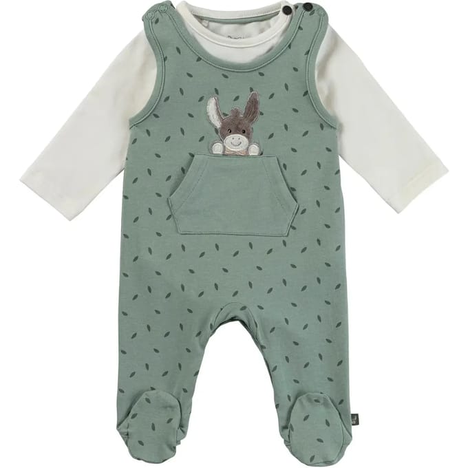 Baby rompert met lange mouwen en bladerenpatroon Sterntaler