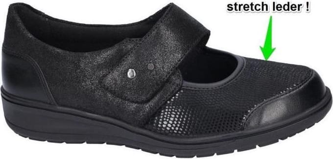 Solidus -Dames - zwart - ballerina's & mocassins - maat 42