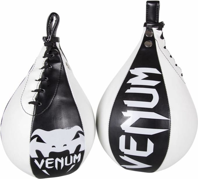 Venum Speed Bag Skintex Leather Black Ice Venum Gear - M