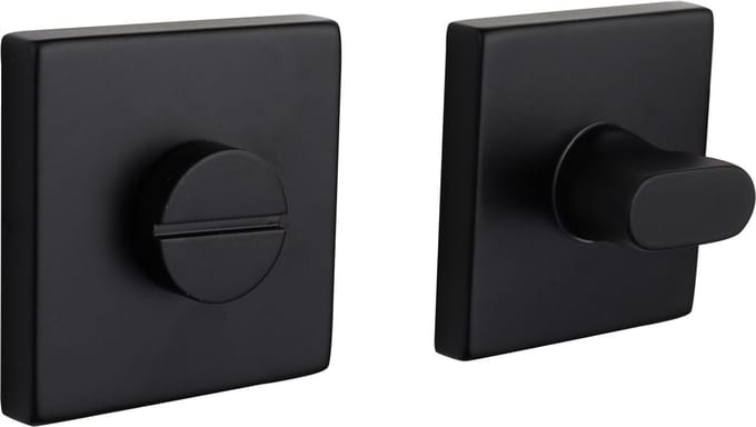 Lavuzo WC-sluiting - toiletsluiting - vierkant rozet - zwart