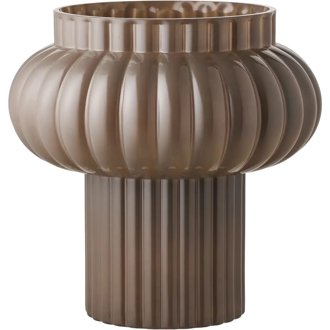 Sia vaas Ø27cm bruin.