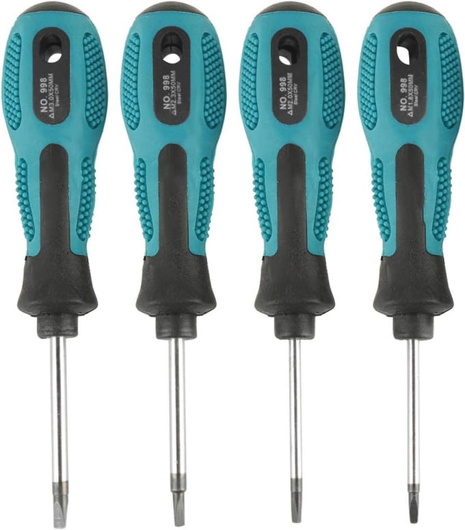 Set van 4-delige Triangle Schroevendraaiers voor Precisie Reparatie